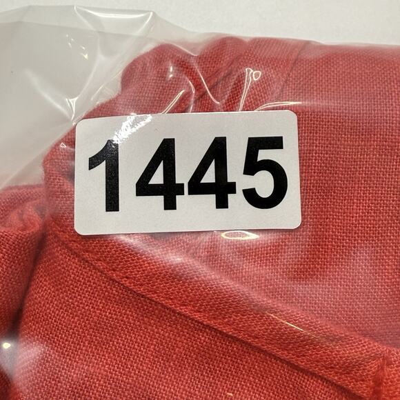 Haris Cotton Womens Red 100% Linen Made in Greece Sleeveless Ruffled Dress Small - Picture 6 of 6